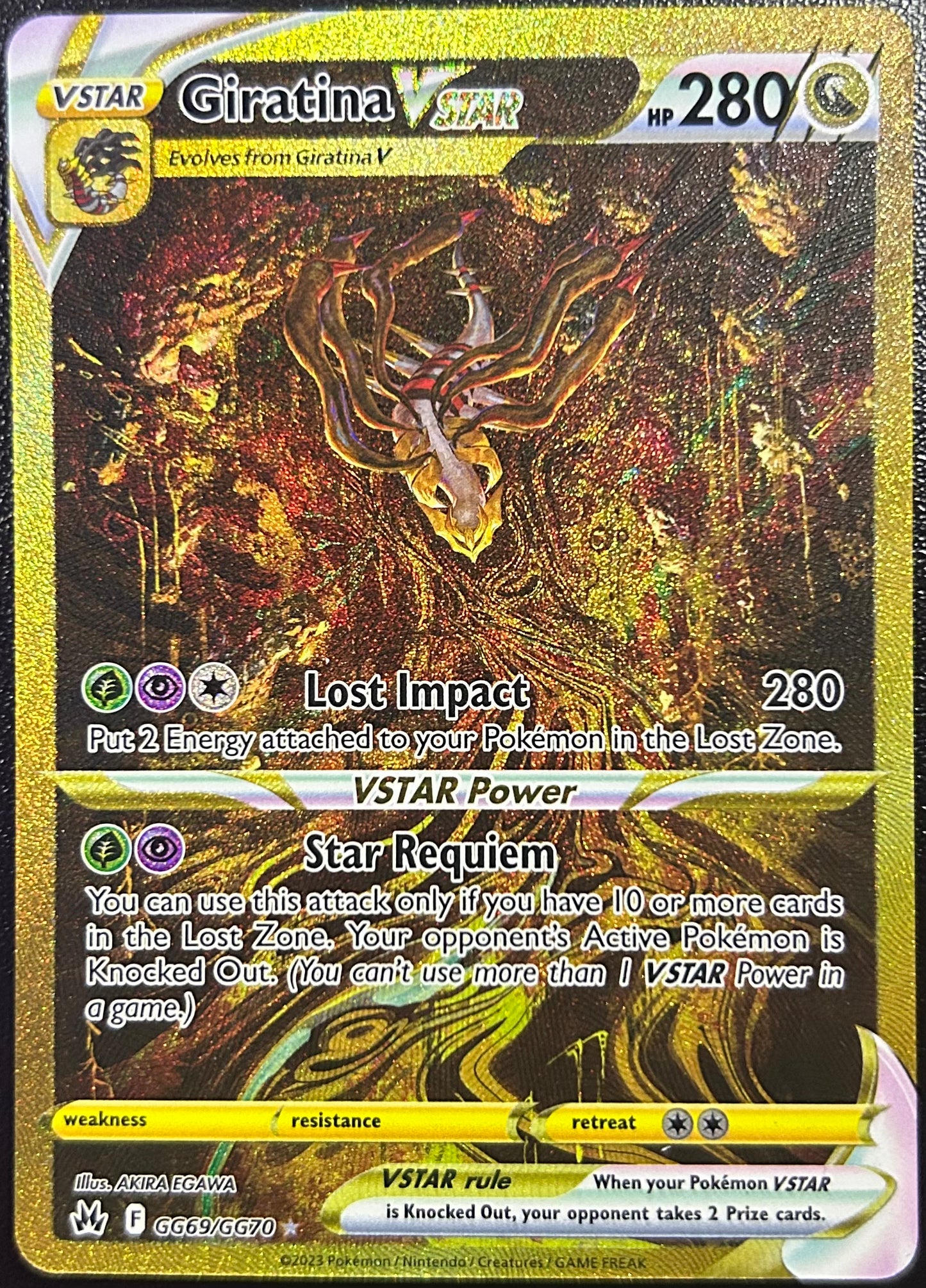 Giratina VSTAR – GG69/GG70 – Crown Zenith (Near Mint)