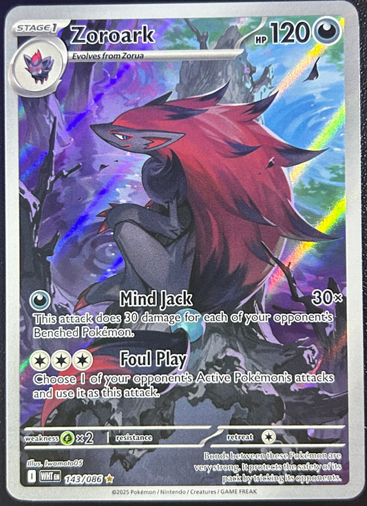 Zoroark - SV White Flare (Illustration Rare) 143/086 (Near Mint)