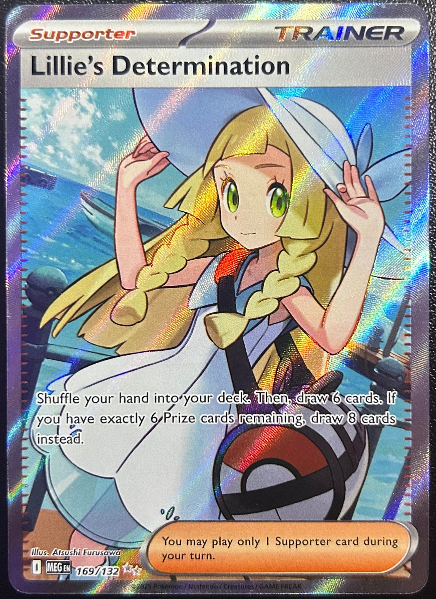 Lillie's Determination (Full Art) - ME Base 169/132 (Near Mint)
