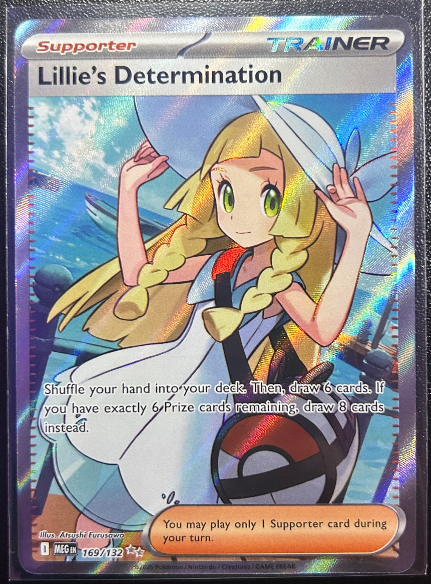 Lillie's Determination (Full Art) - ME Base 169/132 (Near Mint)
