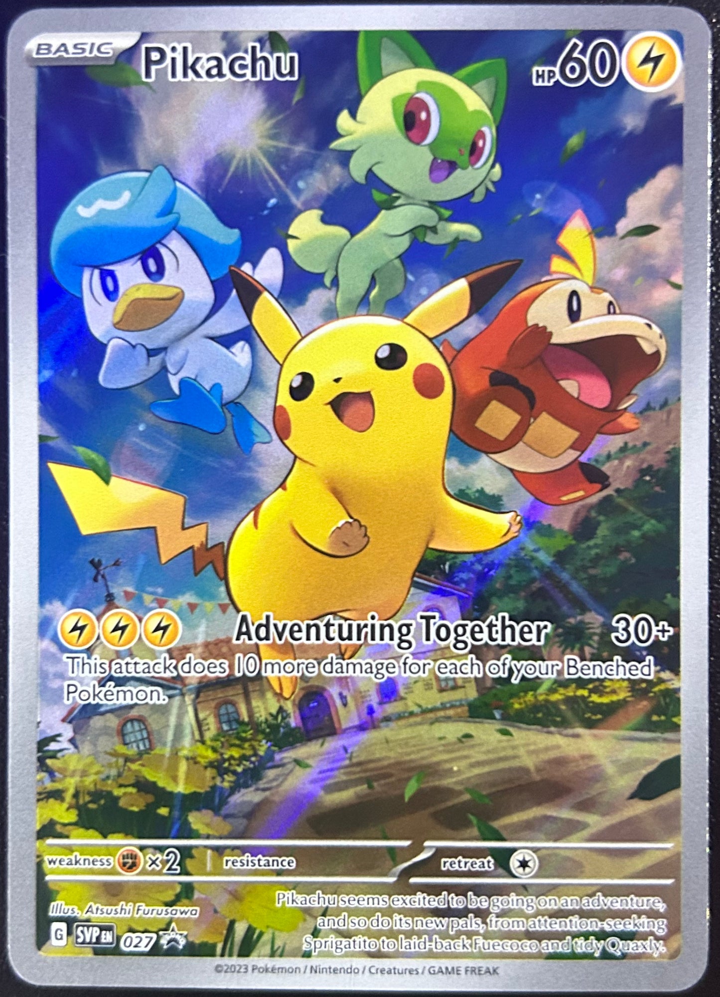 Pikachu - Scarlet & Violet Promo SVP 027 (Near Mint)