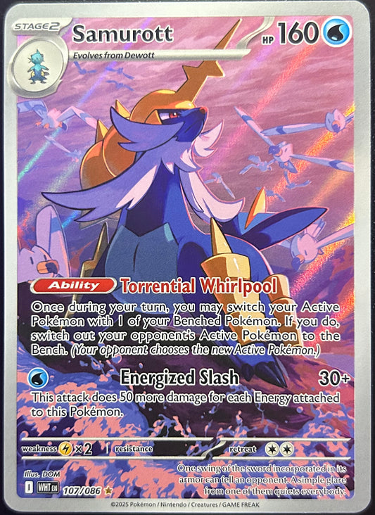 Samurott - SV White Flare (Illustration Rare) 107/086 - (Near Mint)