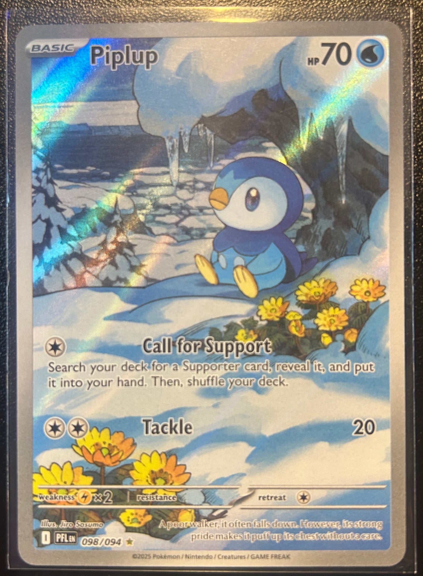 Piplup (Illustration Rare - Full Art) - ME Phantasmal Flames 098/094 (Near Mint)