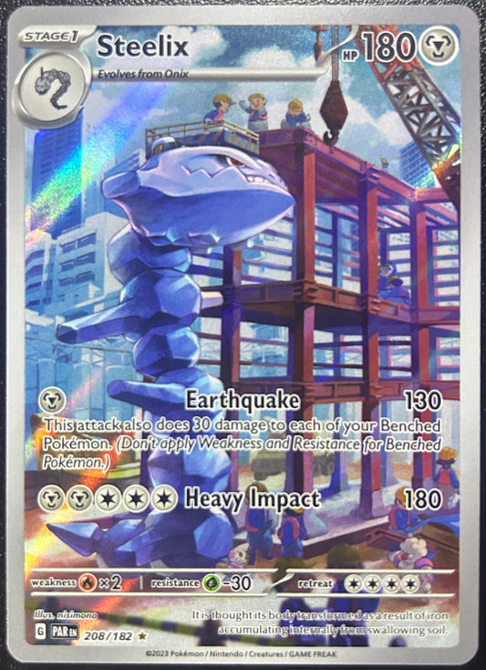 Steelix (IR - Full Art) - SV Paradox Rift 208/182 (Near Mint)