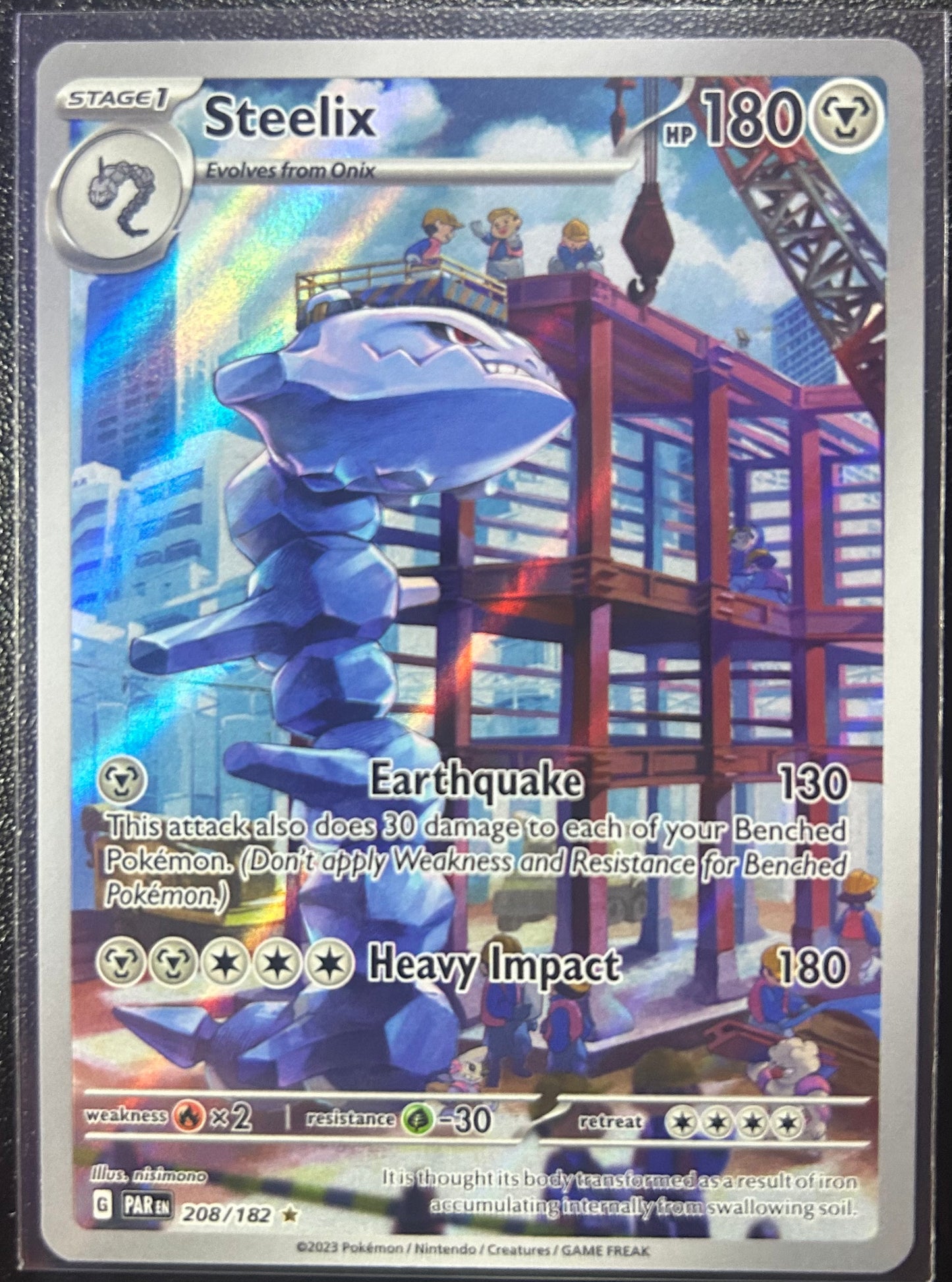 Steelix (IR - Full Art) - SV Paradox Rift 208/182 (Near Mint)