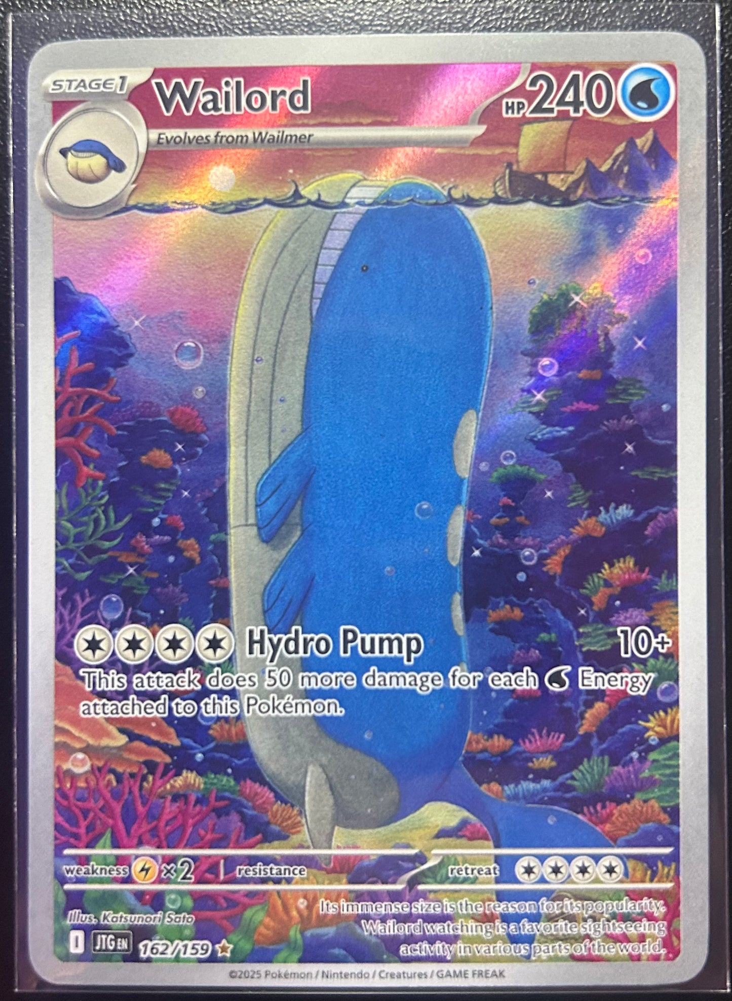 Wailord (IR - Full Art) - SV Journey Together 162/159 (Near Mint)