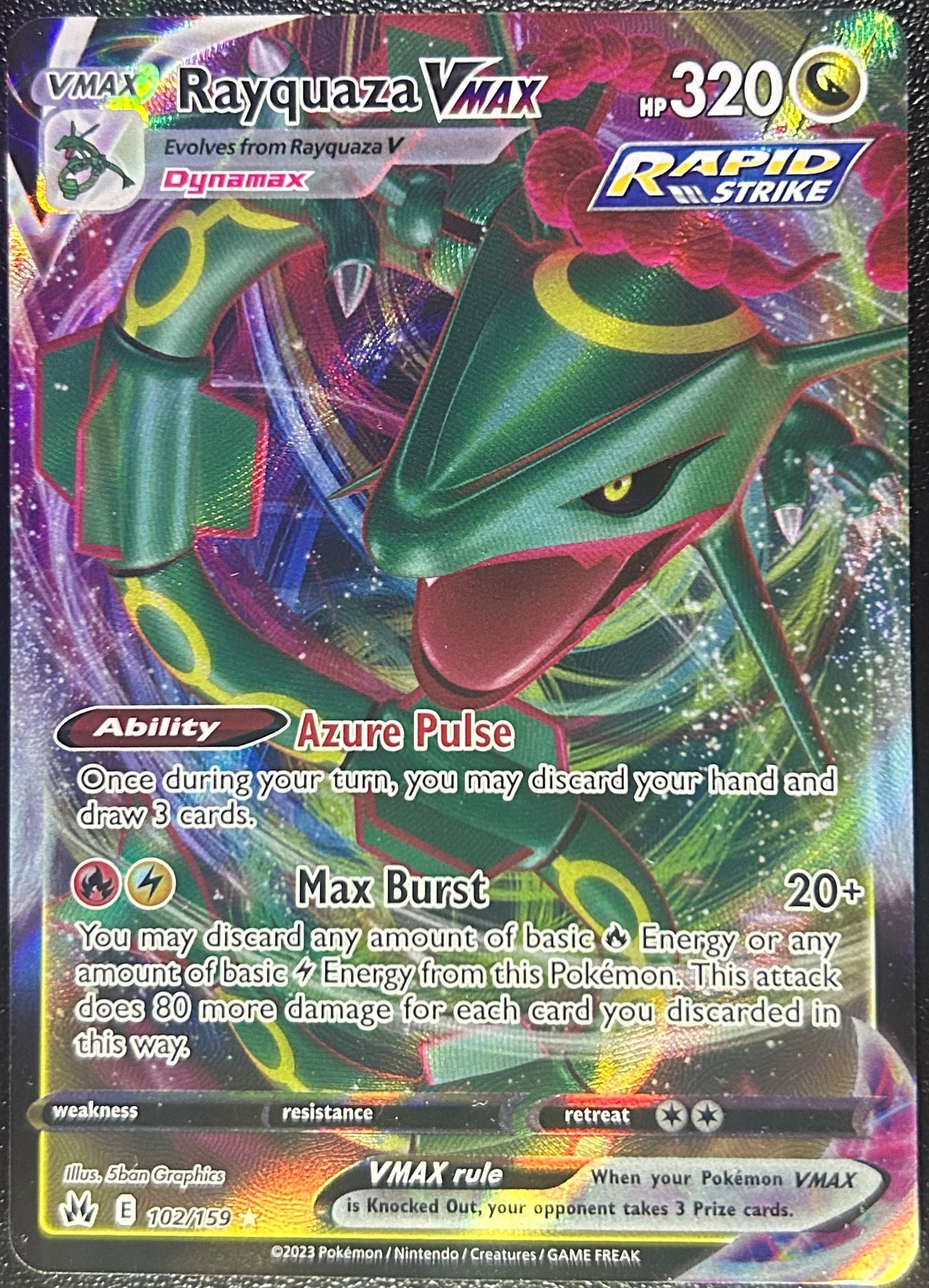 Rayquaza VMAX (Full Art) - SWSH Crown Zenith 102/159