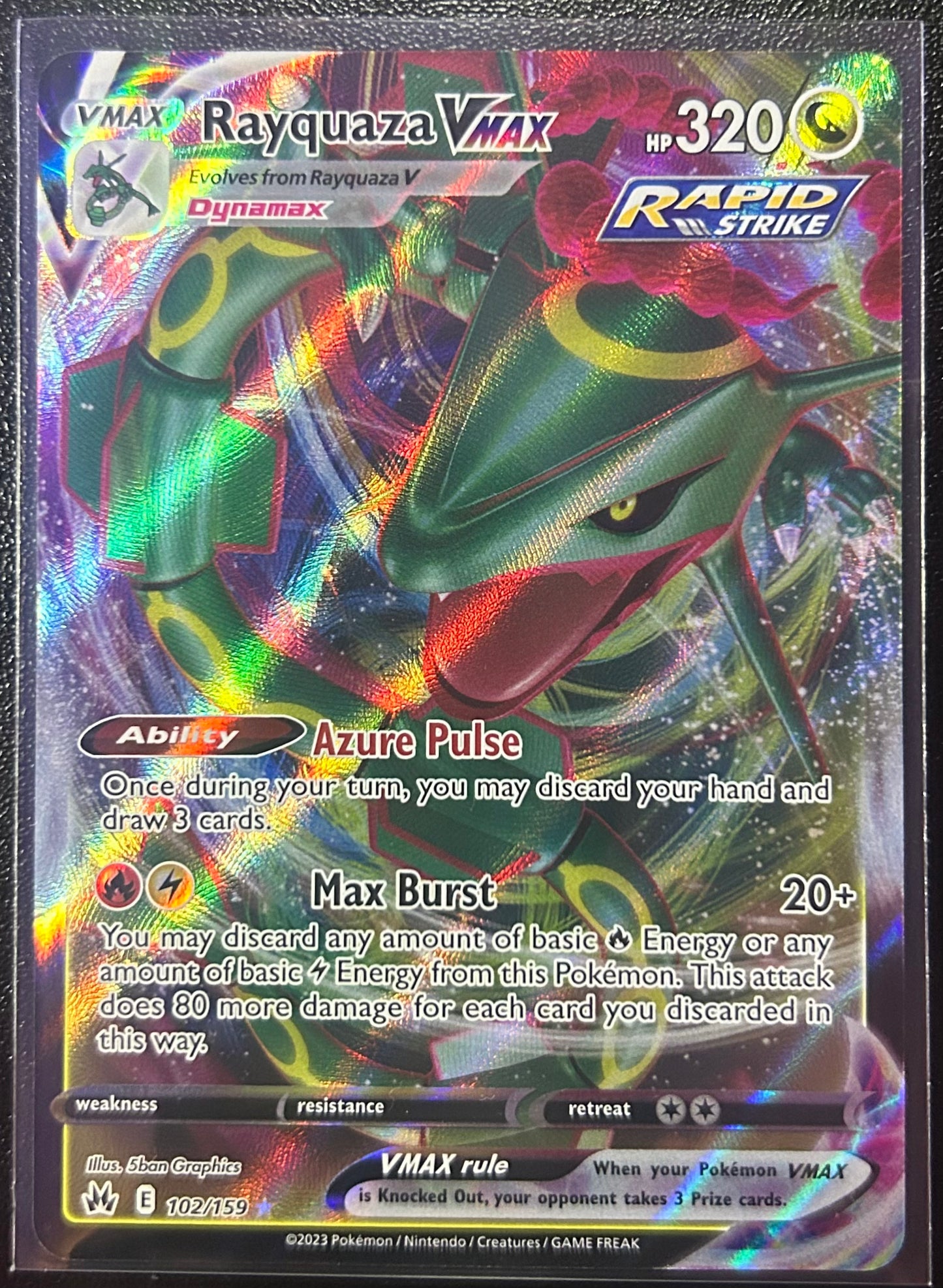 Rayquaza VMAX (Full Art) - SWSH Crown Zenith 102/159
