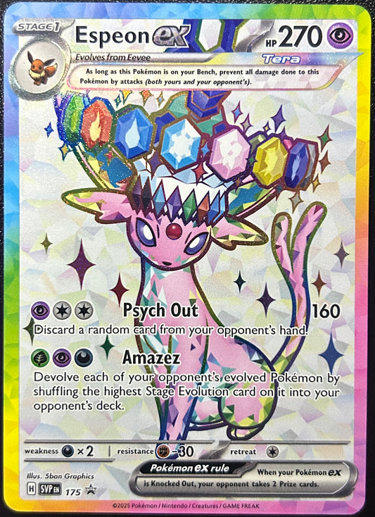 Espeon ex (Promo - Full Art) - SV 175 (Near Mint)