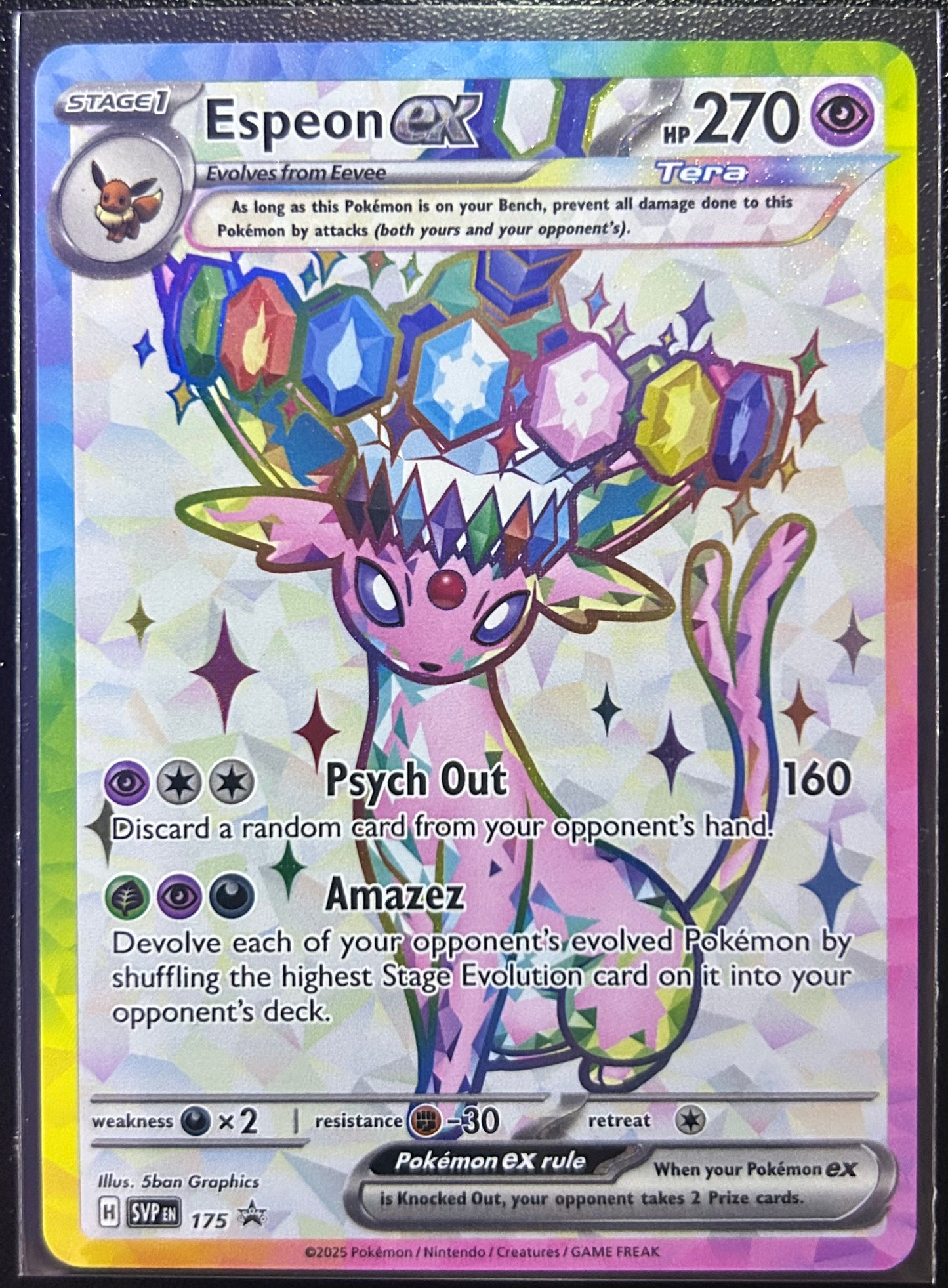 Espeon ex (Promo - Full Art) - SV 175 (Near Mint)