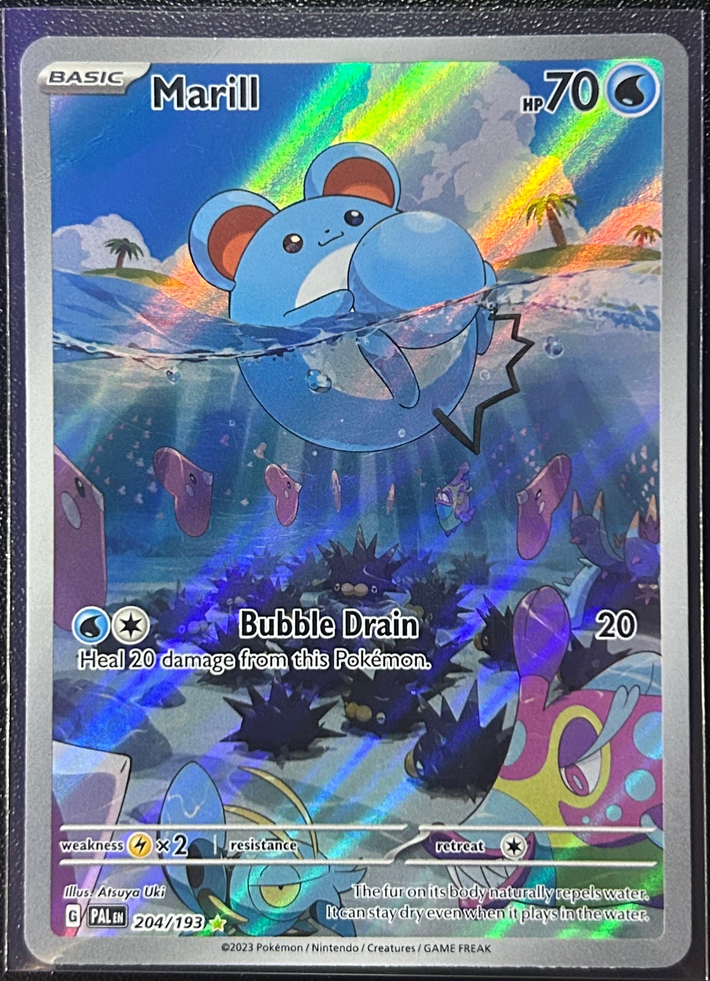 Marill (IR - Full Art) - SV Paldea Evolved 204/193 (Moderately Played)
