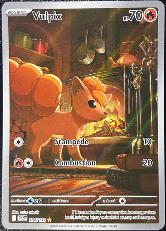 Vulpix (IR - Full Art) - ME Base Set 138/132 (Near Mint)